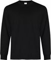 Am image of a Custom ATC Everyday Ring Spun Cotton Long Sleeve Tee in Black!