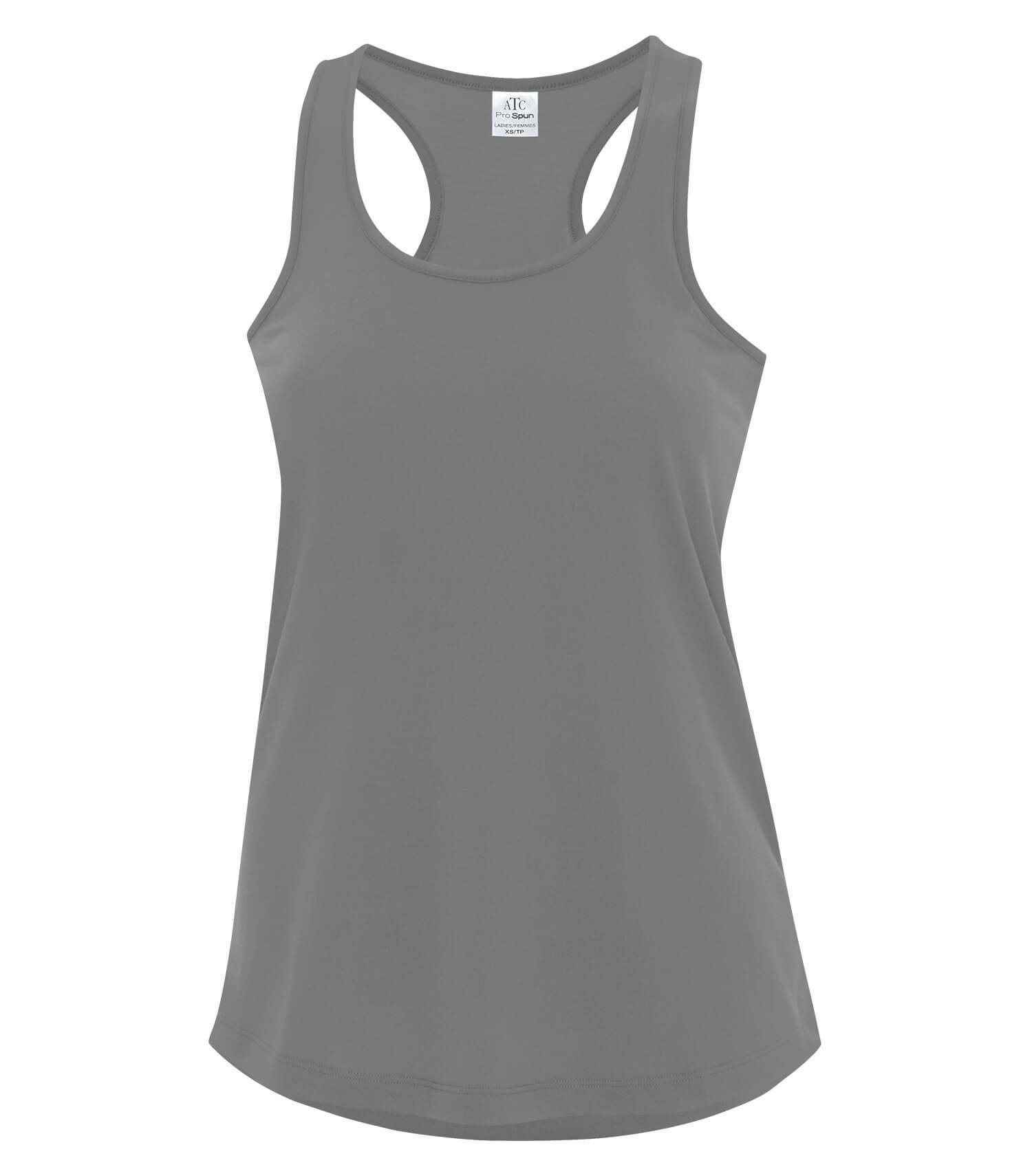 ATC Pro Spun Racerback Ladies Tank in Coal Grey