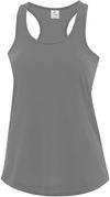 Am image of a Custom ATC Pro Spun Racerback Ladies Tank in Coal Grey!