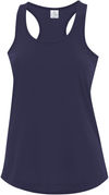 Am image of a Custom ATC Pro Spun Racerback Ladies Tank in True Navy!