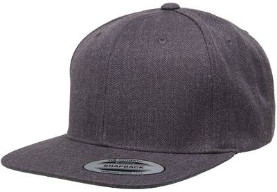 Am image of a Custom ATC Yupoong YP Classics™ Premium Classic Snapback Cap in Dark Heather!