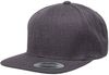 Am image of a Custom ATC Yupoong YP Classics™ Premium Classic Snapback Cap in Dark Heather!