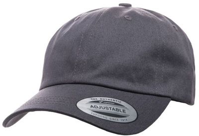 Am image of a Custom ATC Yupoong YP Classics Cotton Twill Dad Cap in Dark Grey!