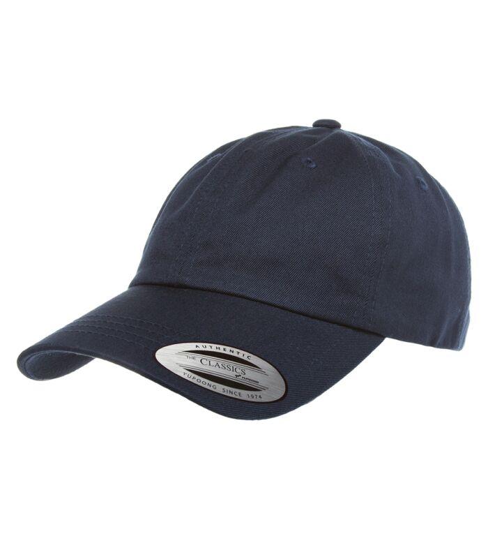 ATC Yupoong YP Classics Cotton Twill Dad Cap in Navy