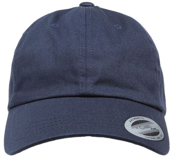 Am image of a Custom ATC Yupoong YP Classics Cotton Twill Dad Cap in Navy!