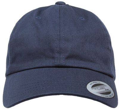 Am image of a Custom ATC Yupoong YP Classics Cotton Twill Dad Cap in Navy!