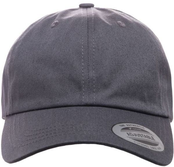 Am image of a Custom ATC Yupoong YP Classics Cotton Twill Dad Cap in Dark Grey!