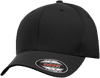 Am image of a Custom Flexfit Adult Ultrafibre and Airmesh Cap in Black!