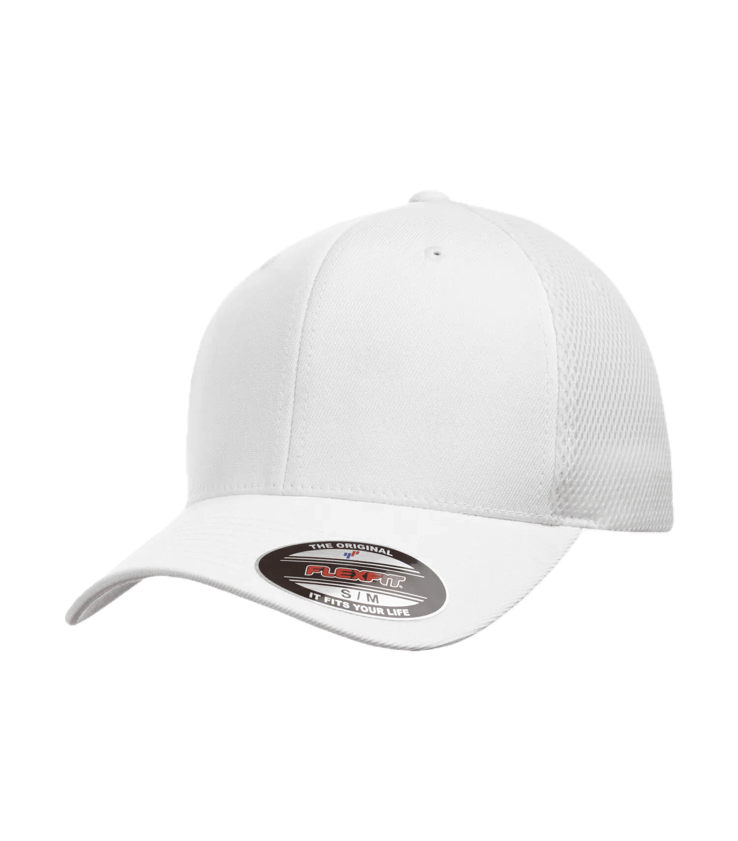 Flexfit Adult Ultrafibre and Airmesh Cap in White