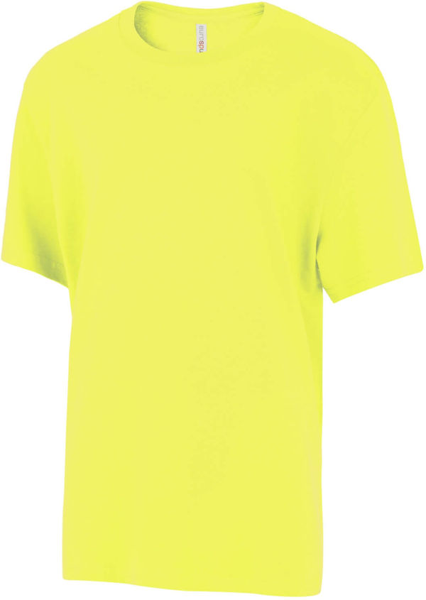 Am image of a Custom ATC Eurospun Ring Spun Youth Tee in Extreme Yellow!