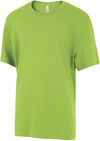 Am image of a Custom ATC Eurospun Ring Spun Youth Tee in Lime Shock!