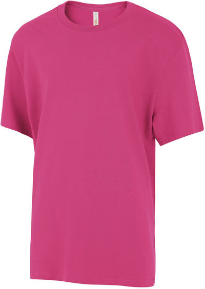Am image of a Custom ATC Eurospun Ring Spun Youth Tee in Wild Raspberry!