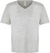 Am image of a Custom ATC Eurospun Ring Spun V Neck Tee in Athletic Grey!