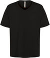 Am image of a Custom ATC Eurospun Ring Spun V Neck Tee in Black!