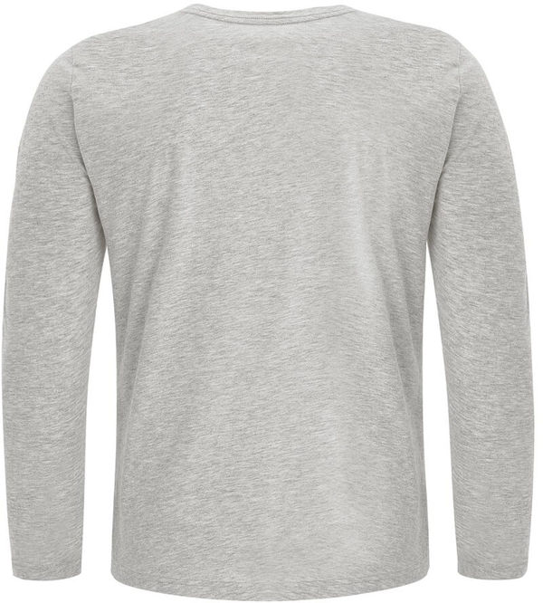 Am image of a Custom ATC Eurospun Ring spun Long Sleeve Tee in Athletic Grey!