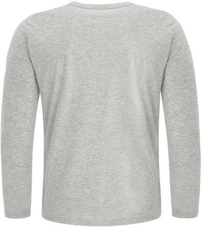 Am image of a Custom ATC Eurospun Ring spun Long Sleeve Tee in Athletic Grey!