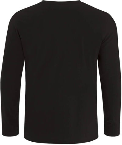 Am image of a Custom ATC Eurospun Ring spun Long Sleeve Tee in Black!