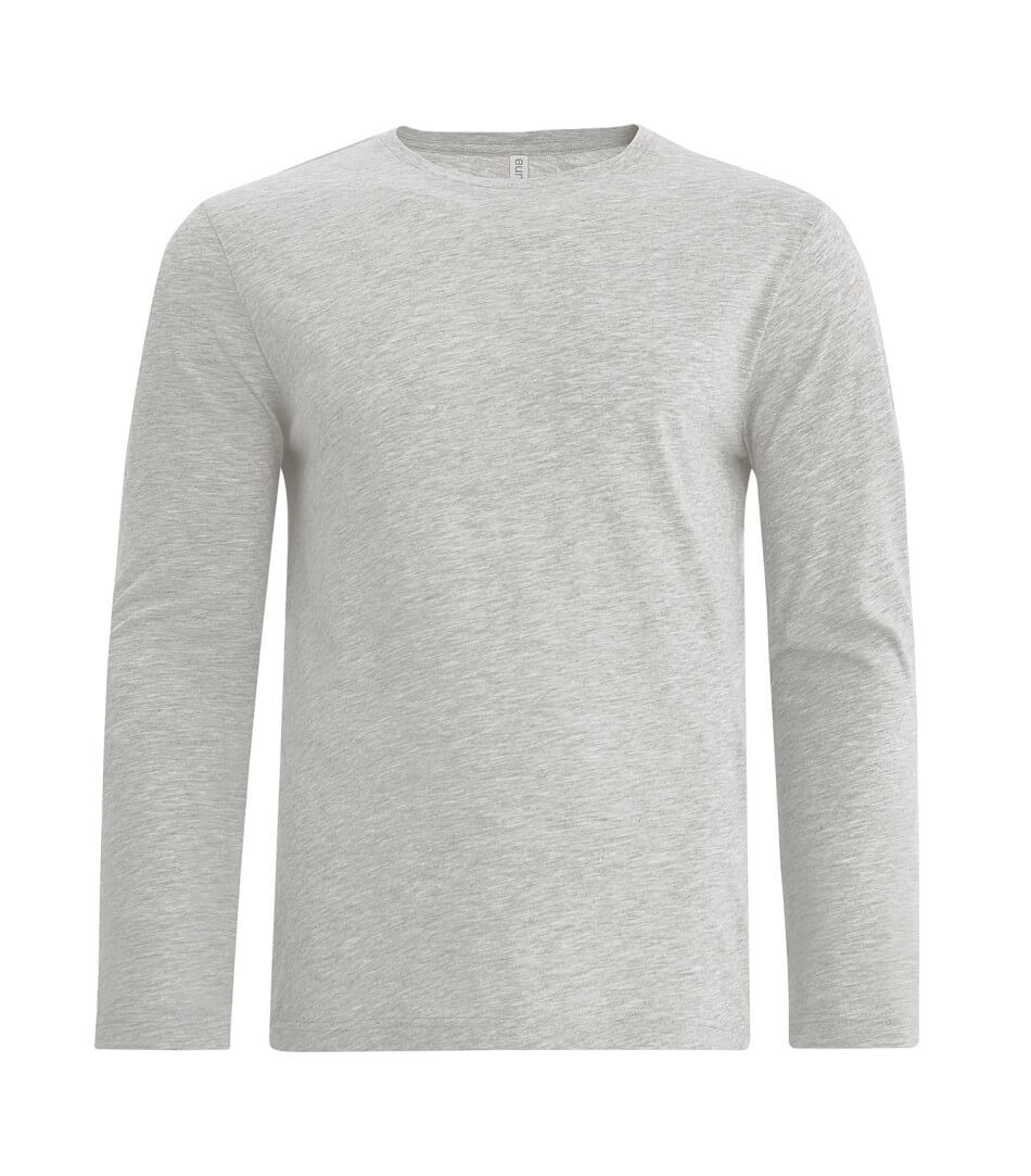 ATC Eurospun Ring spun Long Sleeve Tee in Athletic Grey