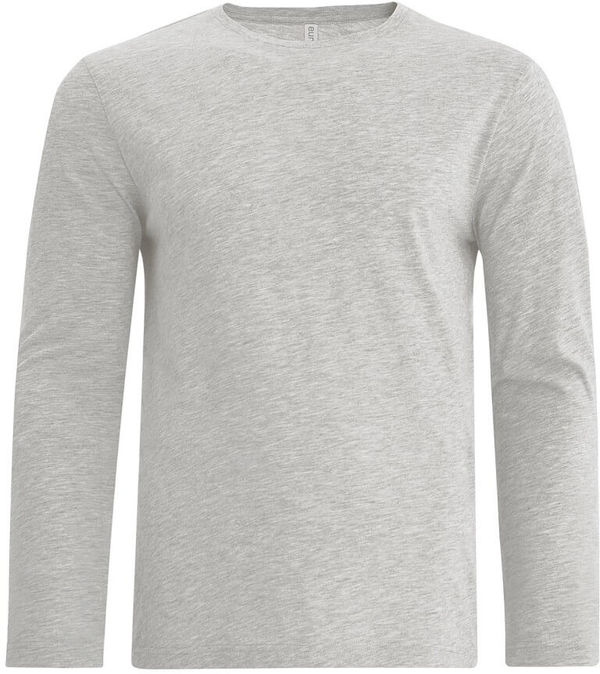 Am image of a Custom ATC Eurospun Ring spun Long Sleeve Tee in Athletic Grey!
