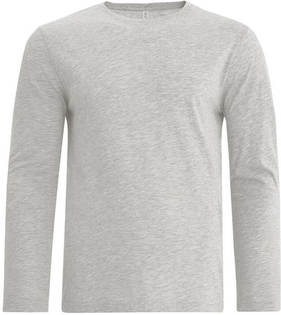 Am image of a Custom ATC Eurospun Ring spun Long Sleeve Tee in Athletic Grey!