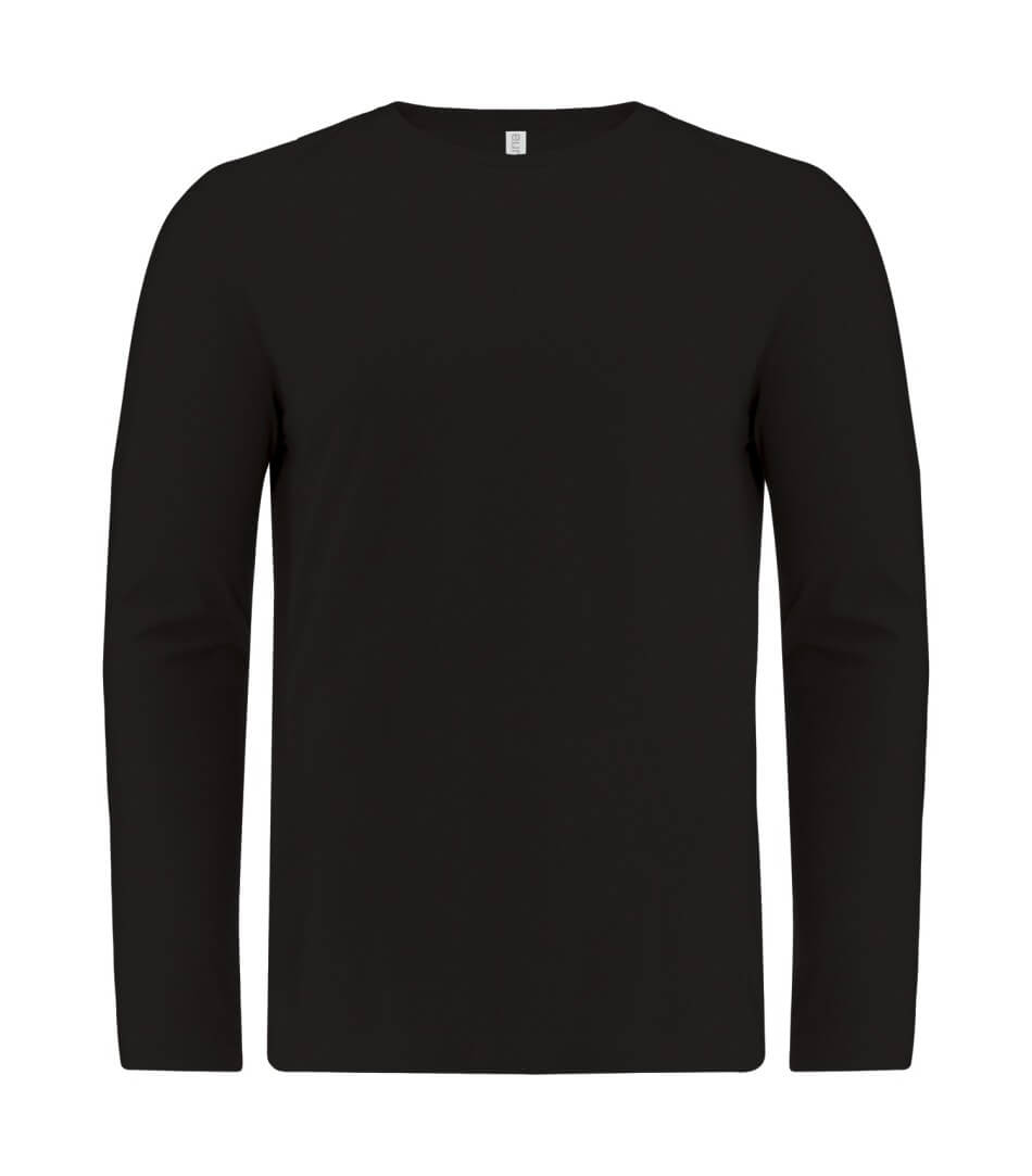 ATC Eurospun Ring spun Long Sleeve Tee in Black