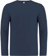 Am image of a Custom ATC Eurospun Ring spun Long Sleeve Tee in True Navy!