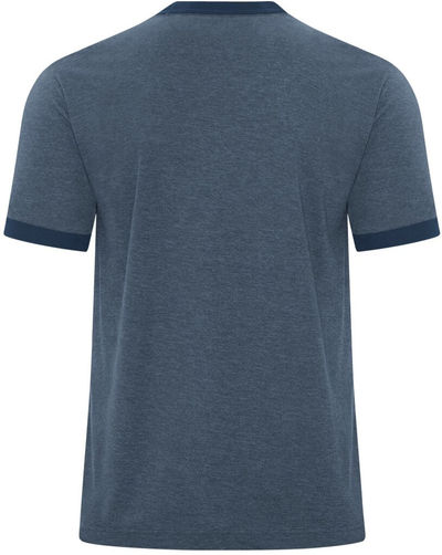 Am image of a Custom ATC Eurospun® Ringer Tee in Navy Heather/True Navy!