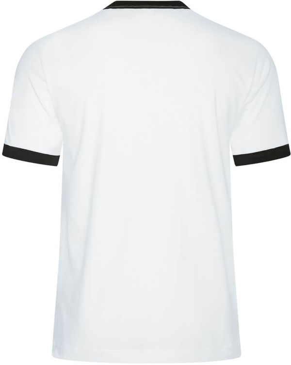 Am image of a Custom ATC Eurospun® Ringer Tee in White/Black!