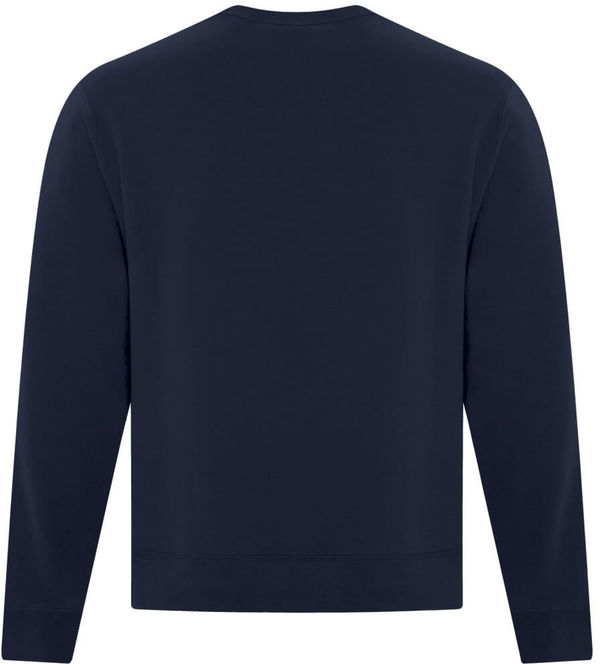 Am image of a Custom ATC Everyday Fleece Crewneck Sweatshirt in Dark Navy!
