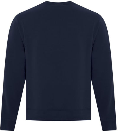Am image of a Custom ATC Everyday Fleece Crewneck Sweatshirt in Dark Navy!