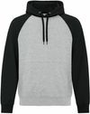 Am image of a Custom ATC Everyday Fleece Two Tone Hooded Sweatshirt in Athletic Heather/Black!