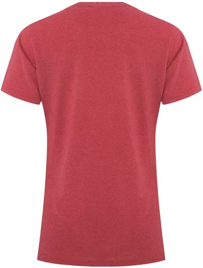 Am image of a Custom ATC Everyday Side Seam Ladies Tee in Heather Red!