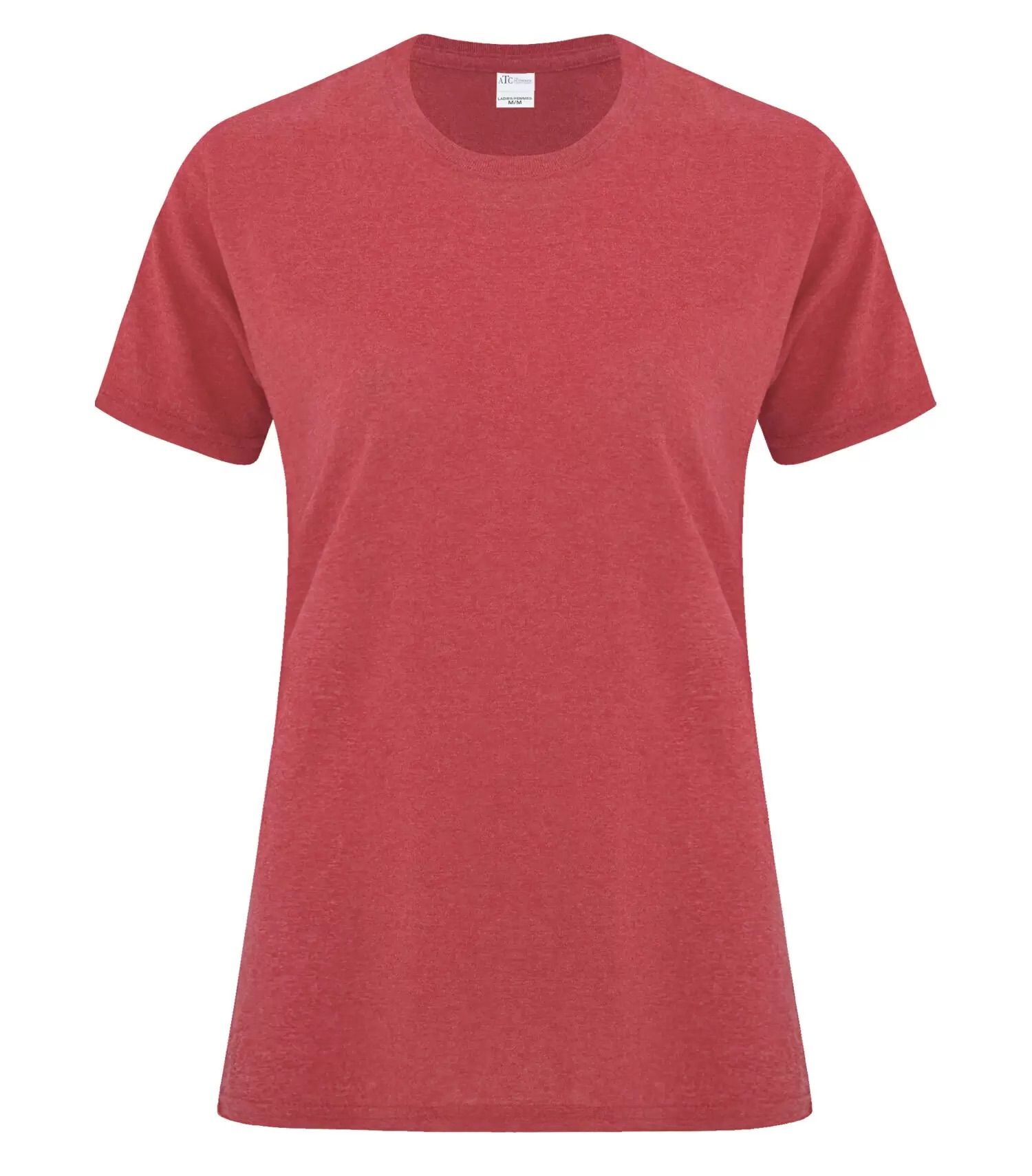 ATC Everyday Side Seam Ladies Tee in Heather Red
