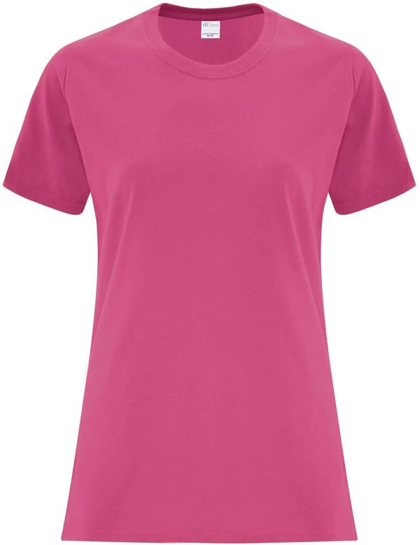Am image of a Custom ATC Everyday Side Seam Ladies Tee in Sangria!