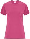 Am image of a Custom ATC Everyday Side Seam Ladies Tee in Sangria!