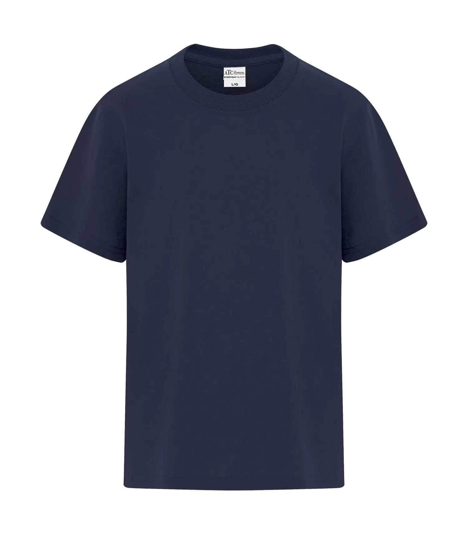ATC Everyday Blend Side Seam Youth Tee in Navy