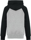 Am image of a Custom ATC Everyday Fleece Two Tone Hooded Youth Sweatshirt in Athletic Heather/Black!