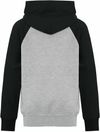 Am image of a Custom ATC Everyday Fleece Two Tone Hooded Sweatshirt in Athletic Heather/Black!