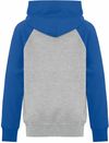 Am image of a Custom ATC Everyday Fleece Two Tone Hooded Sweatshirt in Athletic Heather/Royal!
