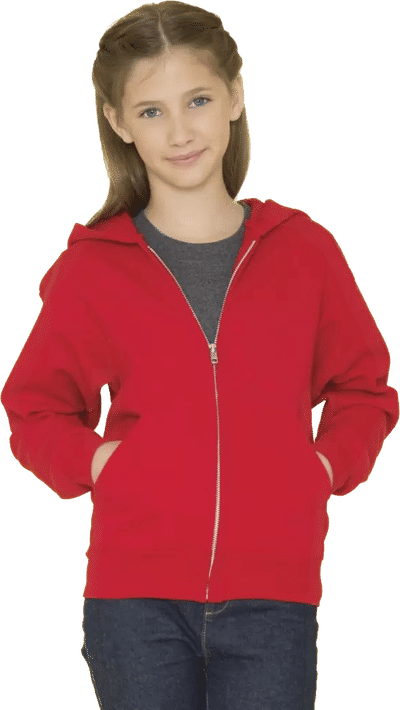 An image of a Custom ATC Everyday Youth Fleece Full Zip Hooded Sweatshirt!