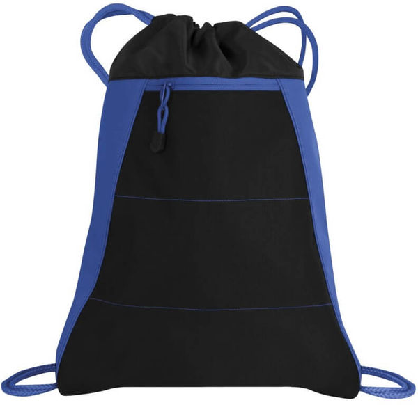 Am image of a Custom ATC VarCITY Sack pack in Black/True Royal!