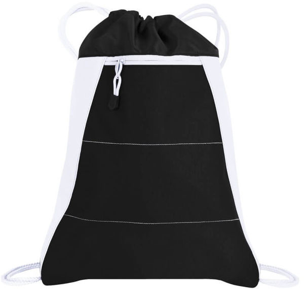 Am image of a Custom ATC VarCITY Sack pack in Black/White!