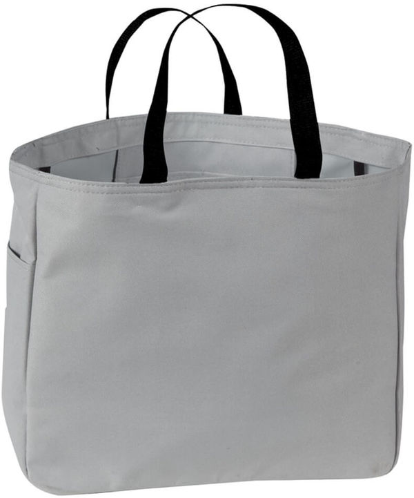Am image of a Custom ATC Essential Tote in Chrome!