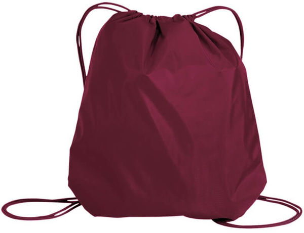 Am image of a Custom ATC EVERYDAY REUSABLE CINCH PACK in Maroon!