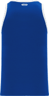 Am image of a Custom Athletic Knit League Basketball Jerseys in Royal/White!