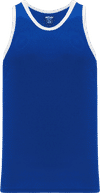 Am image of a Custom Athletic Knit League Basketball Jerseys in Royal/White!