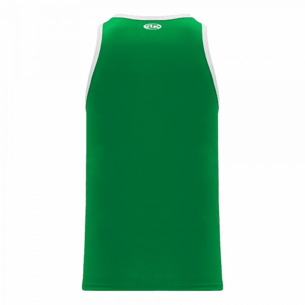 Am image of a Custom Athletic Knit Youth League Basketball Jerseys in Kelly/White!