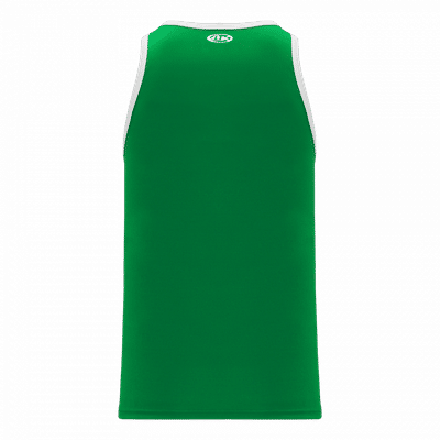 Am image of a Custom Athletic Knit Youth League Basketball Jerseys in Kelly/White!