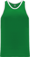 Am image of a Custom Athletic Knit League Basketball Jerseys in Kelly/White!