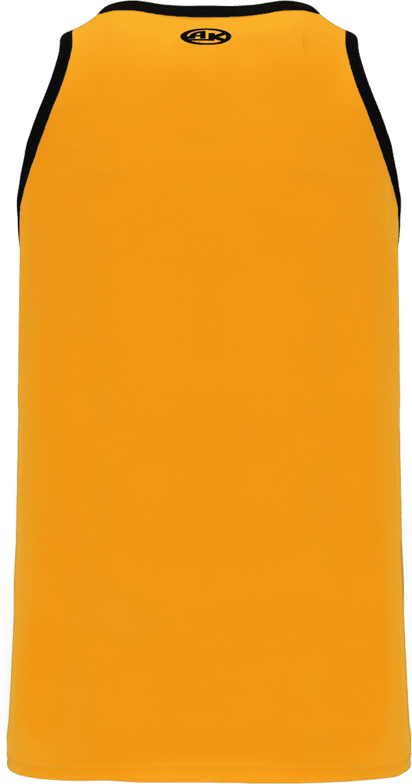 Am image of a Custom Athletic Knit League Basketball Jerseys in Gold/Black!
